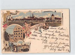 Schöne alte Postkarte Grüsse aus SURSEE