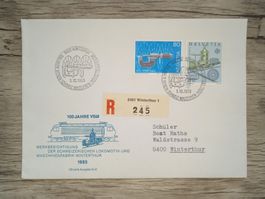 TR18 Enveloppe + Timbre Suisse 1983