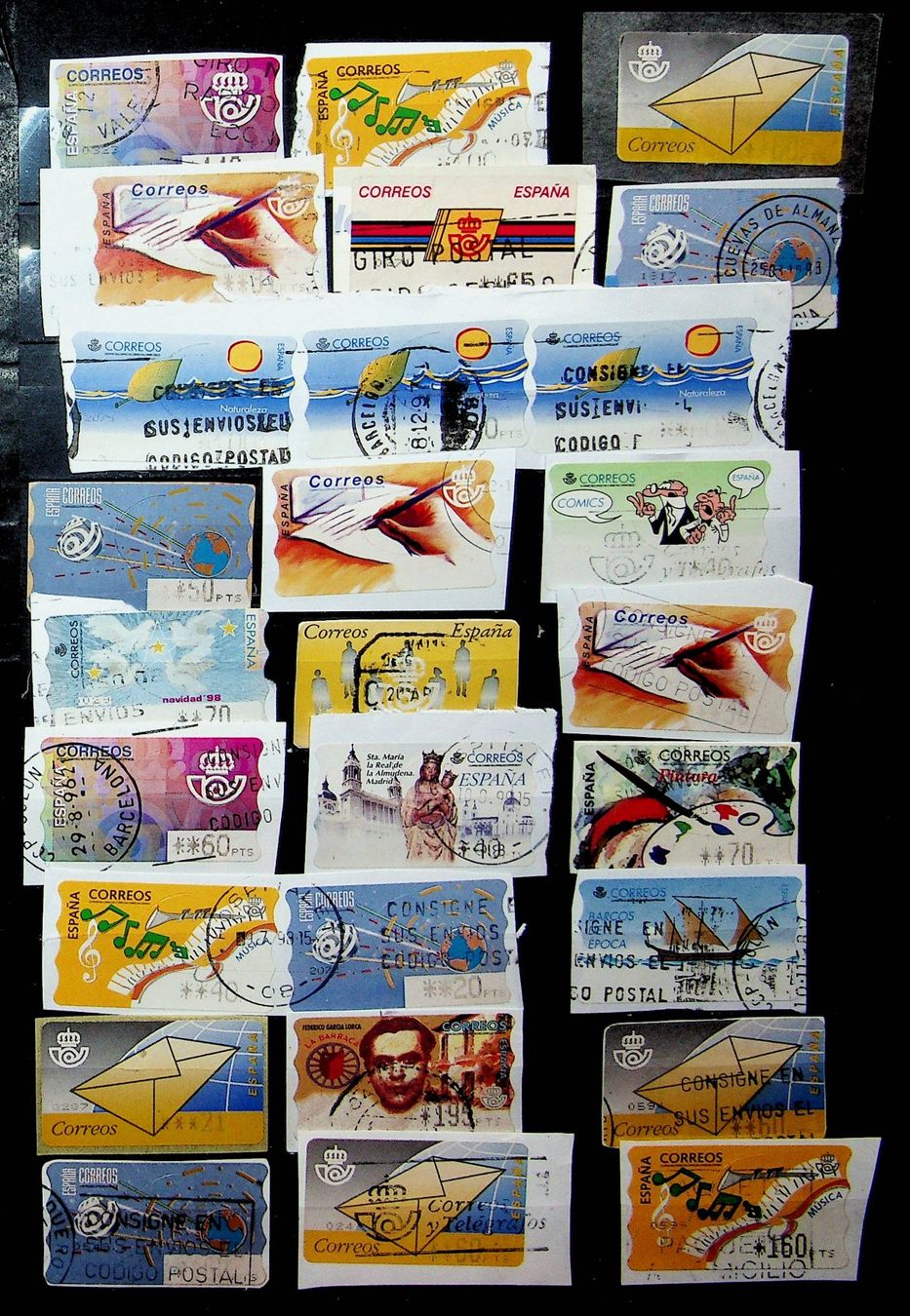 Tutti i francobolli: ESPAGNE AUTOMATES TIMBRES OBLITÉRÉS  /U367 – Usato da Estavayer-le-Lac venduto da nane85