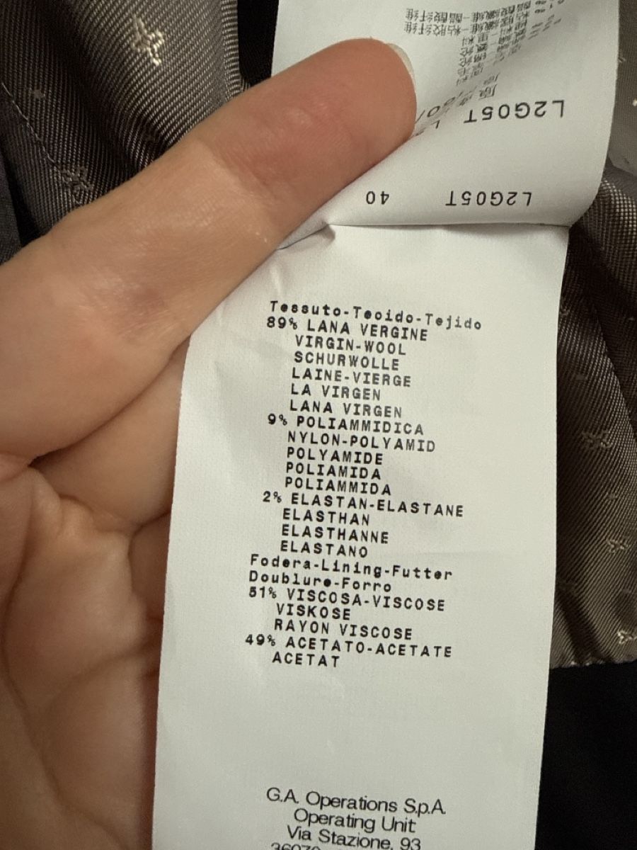 Armani Giacche: Emporio Armani Black wool Blazer – Nuovo (secondo la descrizione) da Genève venduto da Tigrusha 3