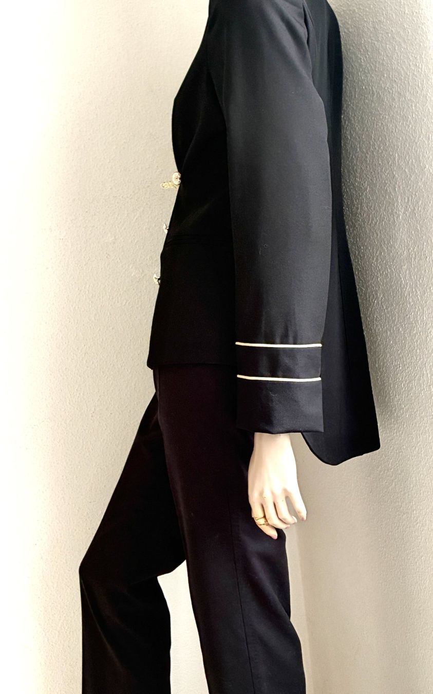 Completi & Tailleur: Schwarzer Anzug im Marine-Stil Grösse 38 – Usato da Kloten venduto da Nephty 9