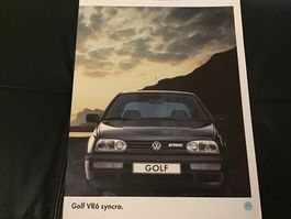 VW Golf VR6 syncro Prospektmappe 16 Seiten November 1994