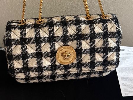 SALE: Versace tweed Medusa bag - NEW! RRP 1470 chf