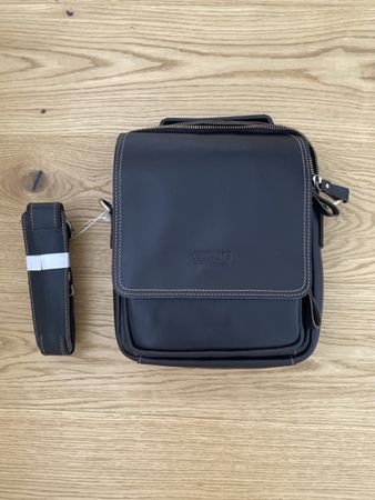 Contacts Tasche braun Leder Umhängetasche neuwertig