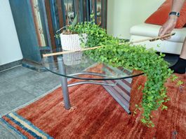 Kleiner Beistelltisch - Rund Glastisch Tischchen Couchtisch