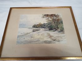 Aquarell Signiert Paul Bouvier 1928