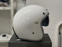 Casco jet Cgm Porto bianco glitter S
