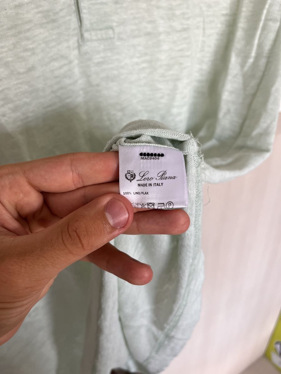 Loro Piana Magliette Polo: Loro Piana Linen Green Polo – Usato da Genève venduto da 3M_JR 2