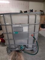 IBC Container 1000L gebraucht mit Gitterbox und Hahn