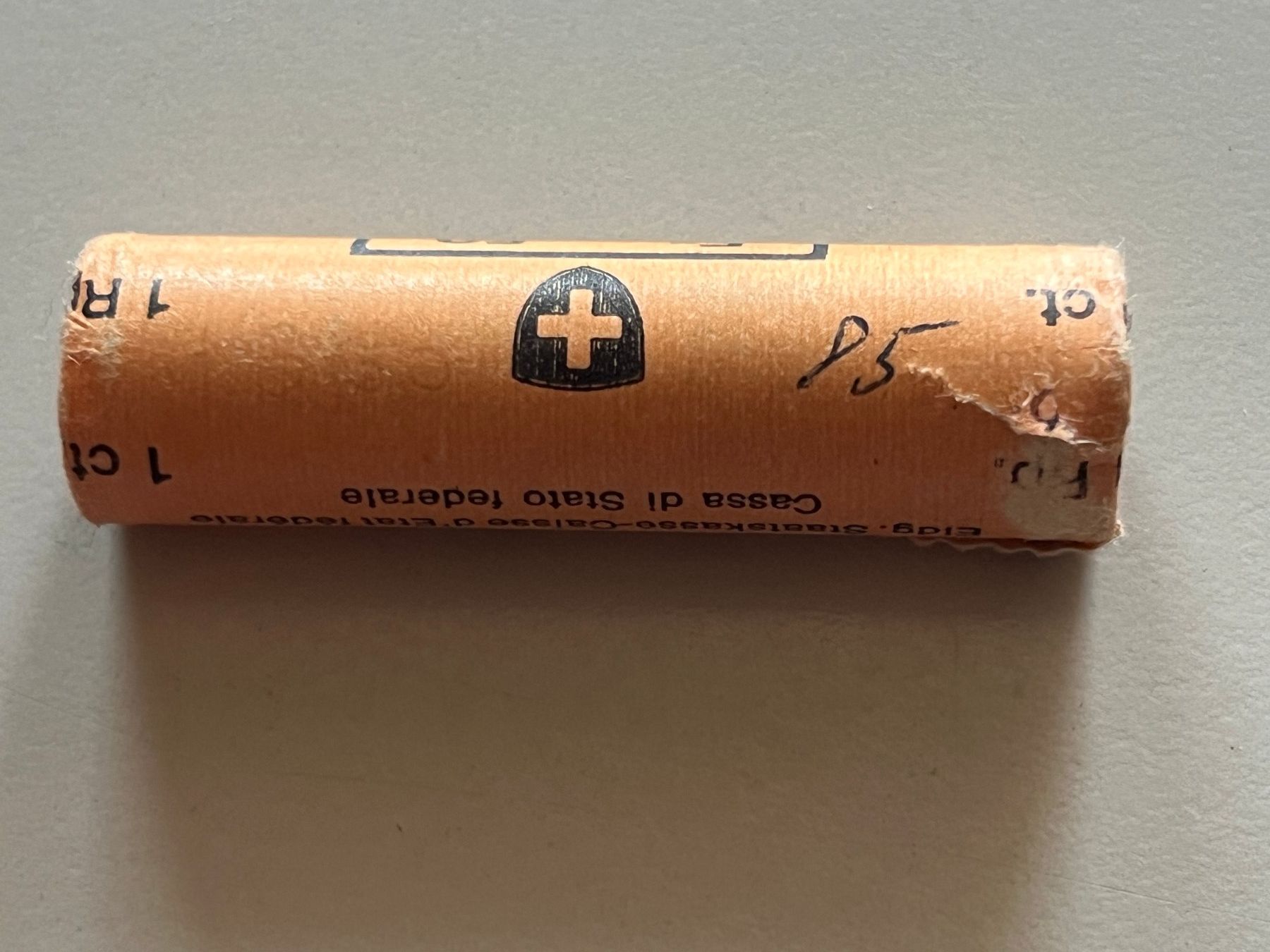 Tutti le monete: 1 Rp. 1985 Originalrolle – Usato da Schötz venduto da Odpa