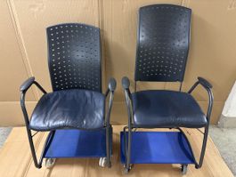 Sitag 2x gleiche Leder Bürostühl