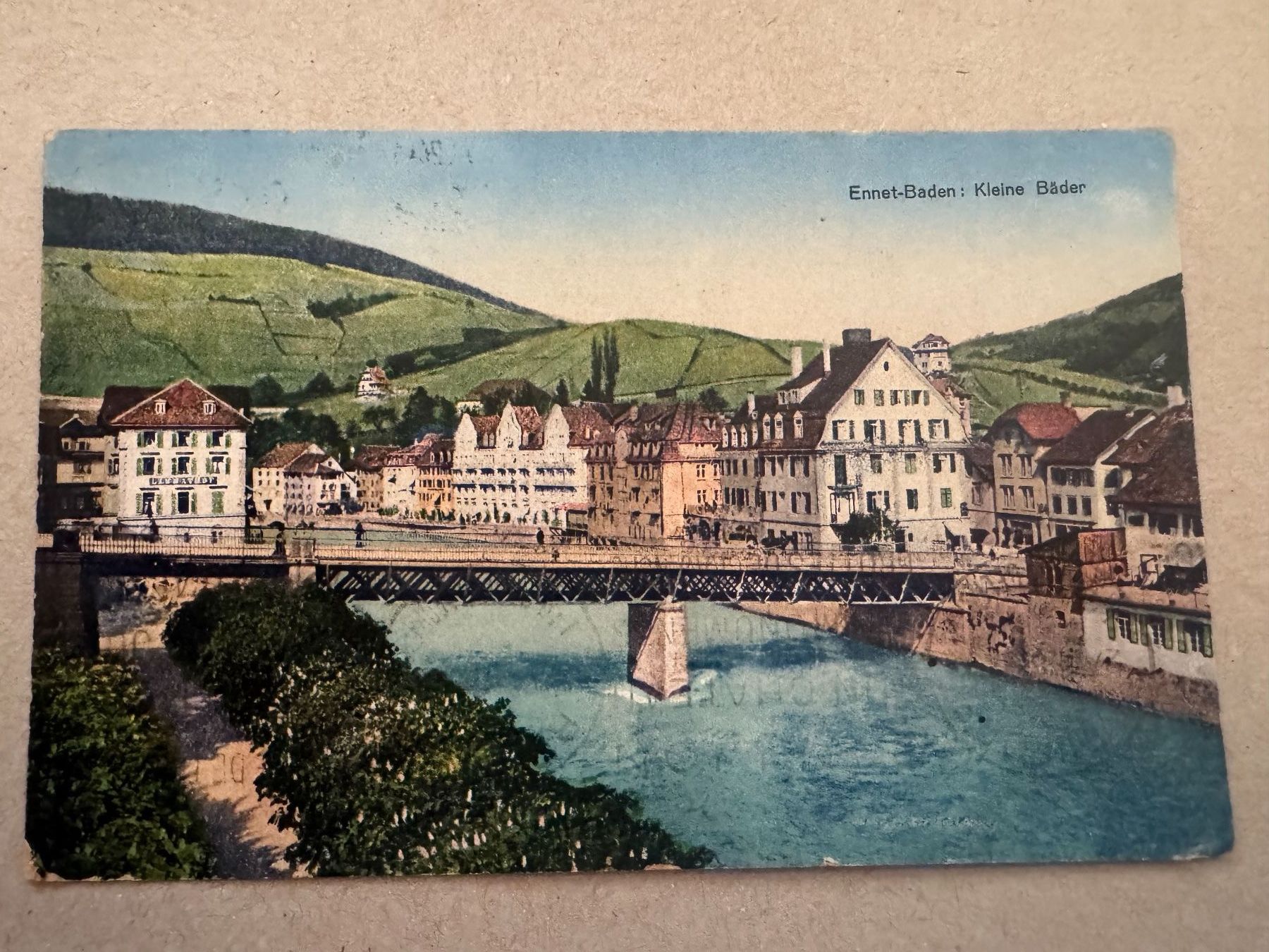 Cartoline postali: ENNETBADEN - Kleine Bäder - Ansichtskarte – Usato da Tegerfelden venduto da siebenmacky