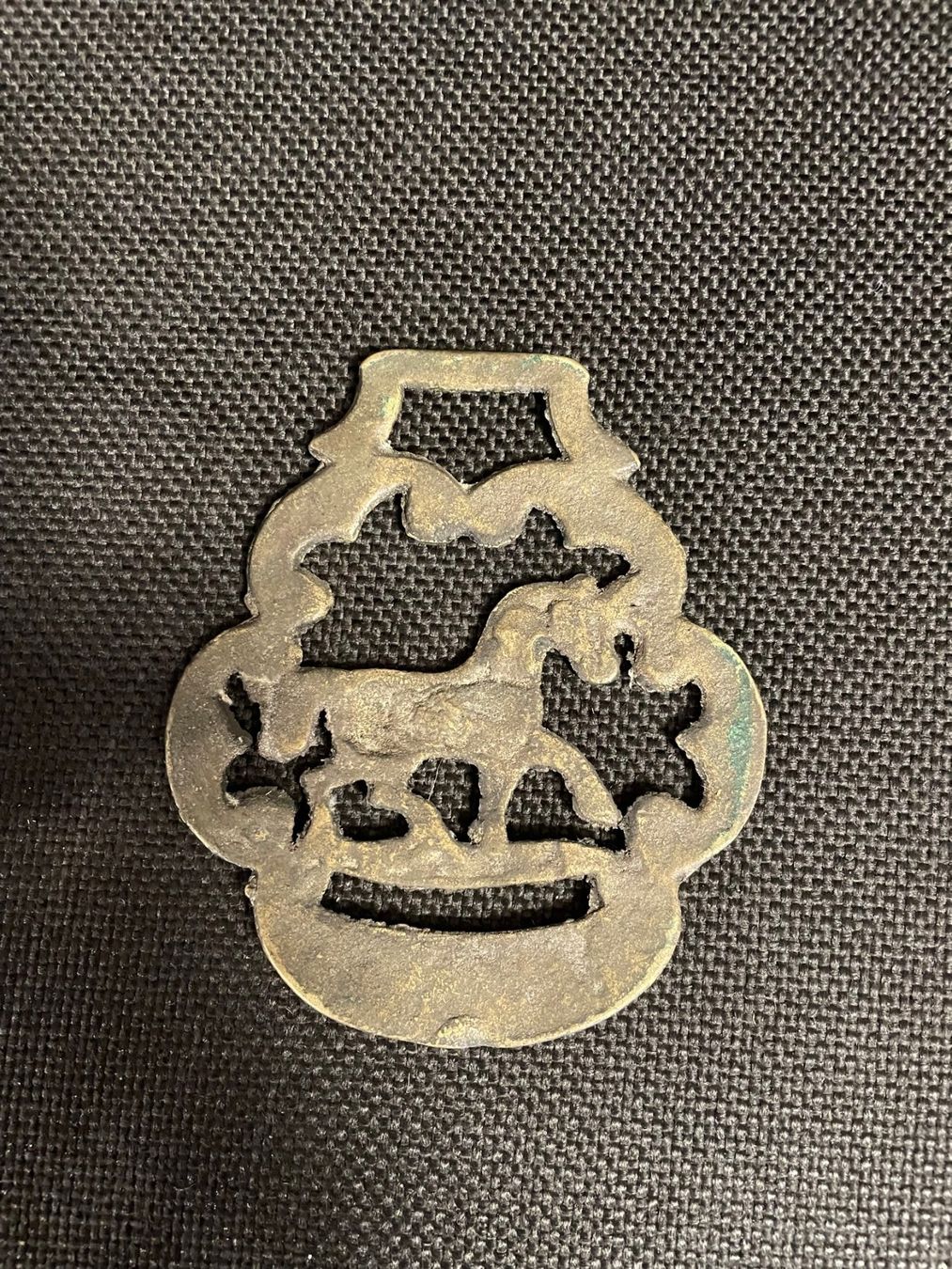 Tutte le decorazioni: 1 "Horse Brass" Messing alt – Usato da Frenkendorf venduto da pivot02 1