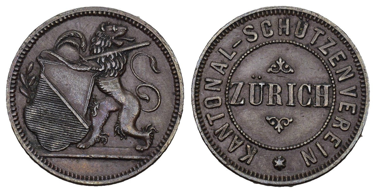 Medaillen: Zürich O.J – Gebraucht aus Bern von numismatictops