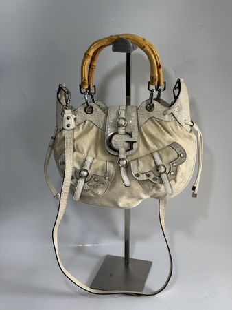 Guess Vintage Handtasche Original mit Holzgriffen
