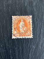 Stehende Helvetia 20C - ZNr. 66C - Vollstempel Burgdorf