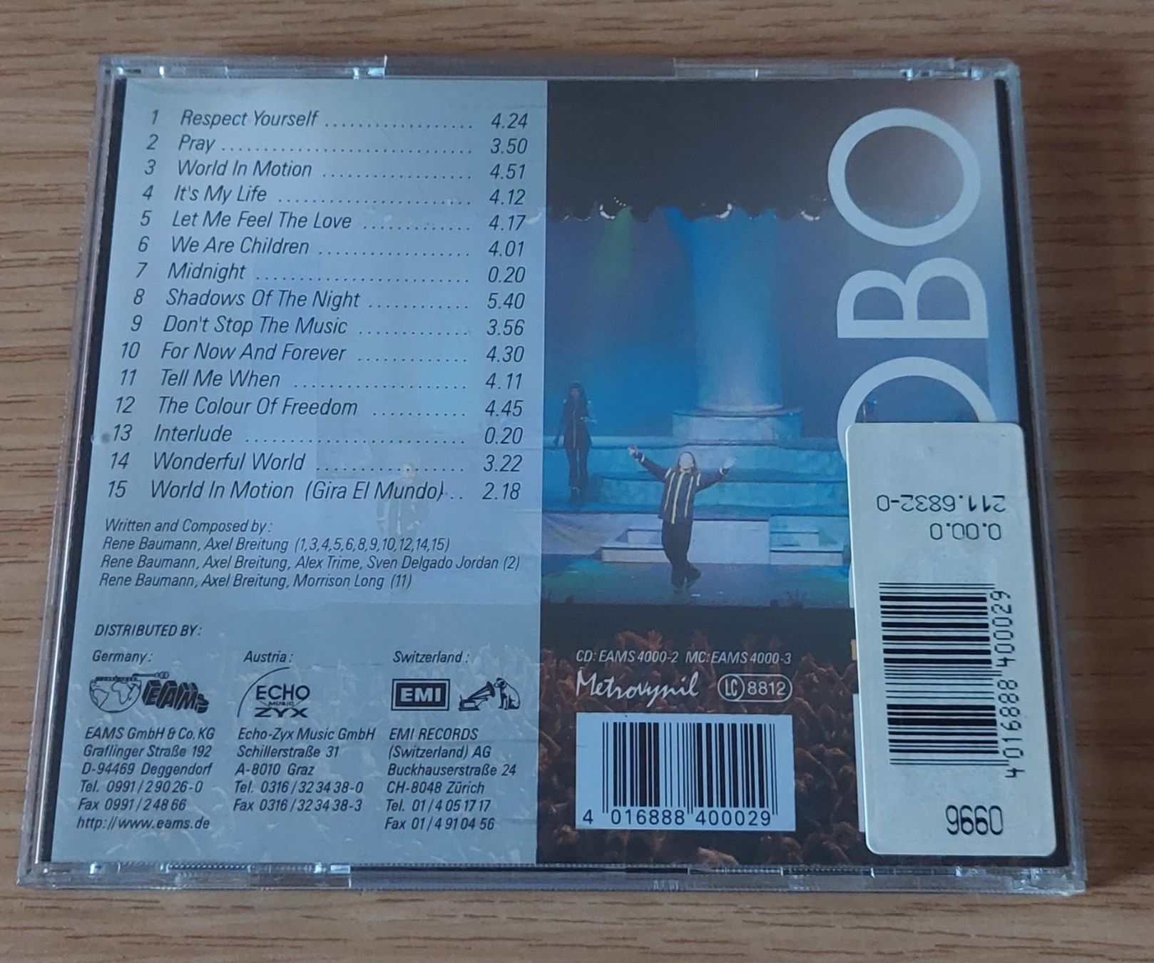 CD: CD - DJ BoBo - World in Motion – Usato da Urtenen-Schönbühl venduto da Kahru 1