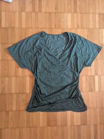 Damen Wickelshirt grau Grösse M neuwertig