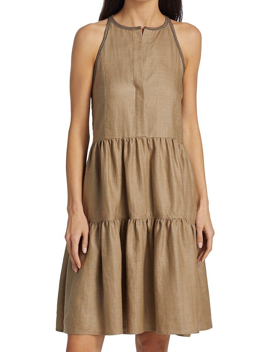 Brunello Cucinelli Robes: Orig. BRUNELLO CUCINELLI Leinenkleid mit Monilli Gr. 36-38 – D'occasion à Tuggen par vivira 1