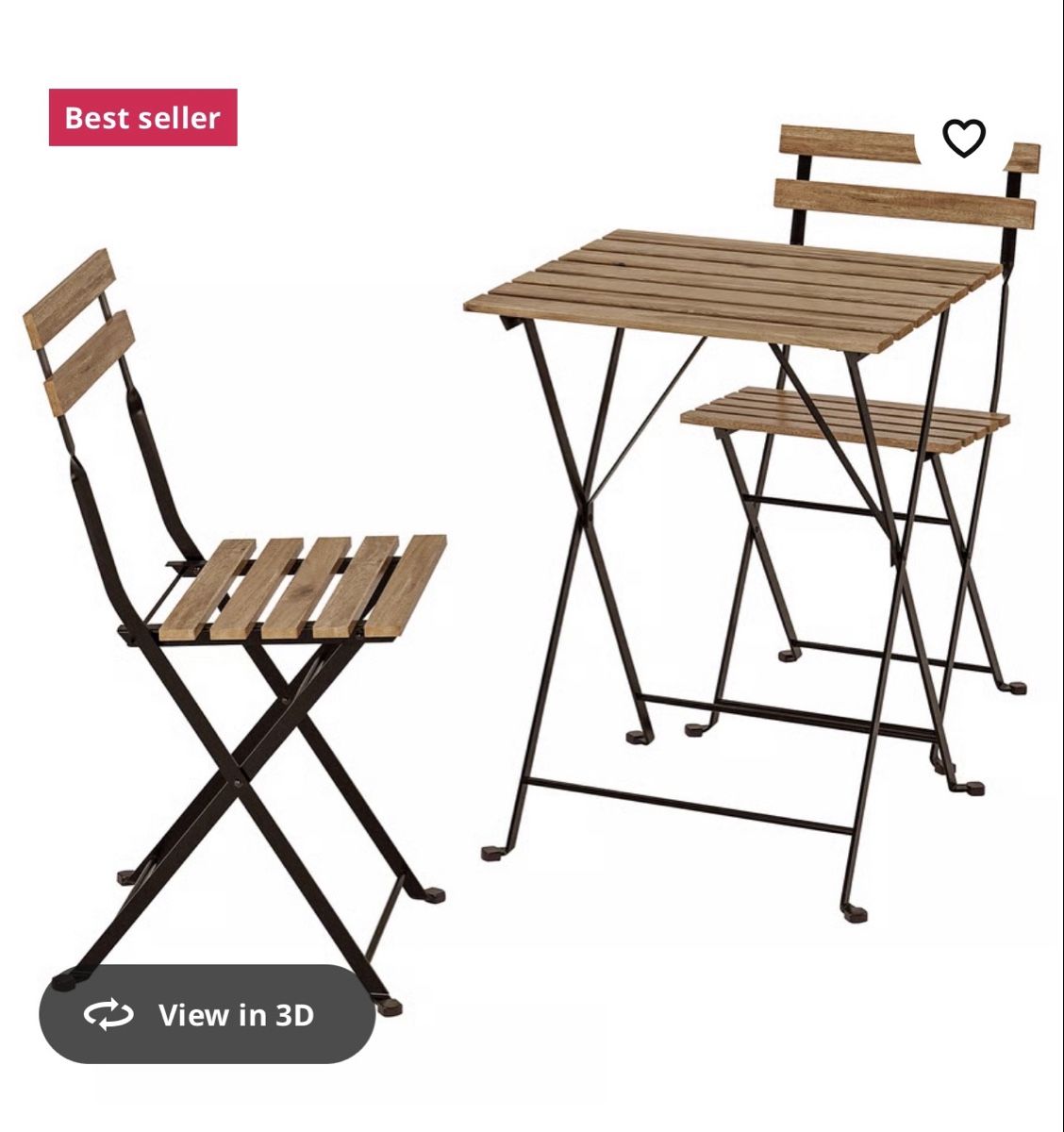 Ikea Box contenitori: Tarno, table with 2 chairs + pillows – Usato da Meilen venduto da pen_9tsz