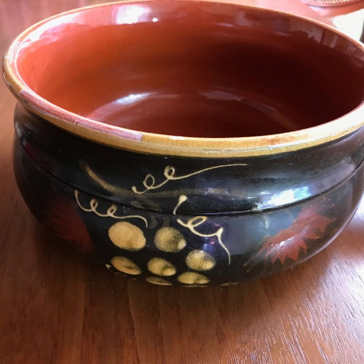 Ensemble à Fondue émaillé Francipans Années 1970 - Caquelon Et Réchaud Vintage