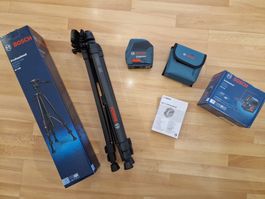 Bosch GLL 2-10 Kreuzlinien-Laser inkl. Baustativ BT 150