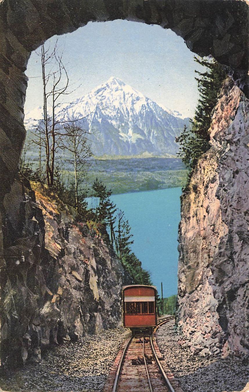 Cartes postales: Beatenbergbahn mit niesen Drahtseilbahn – D'occasion à Biasca par Blenio71