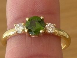 Luxus Elegante Gr.19/9 Ring Farbe:  Gold