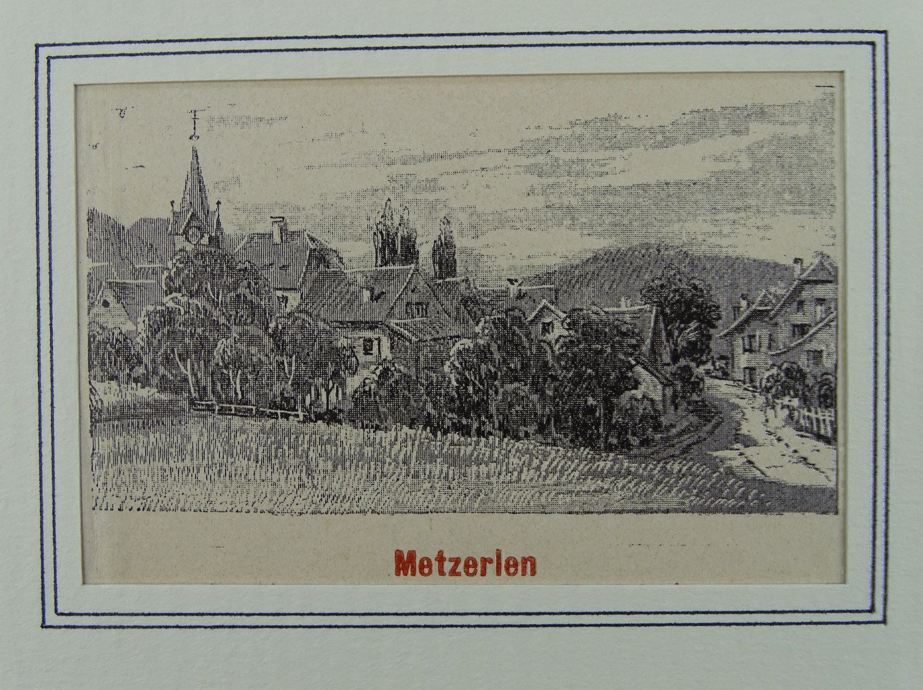 Incisioni: METZERLEN, ZINKÄTZUNG 1896 – Usato da Grüningen venduto da Kartensammler