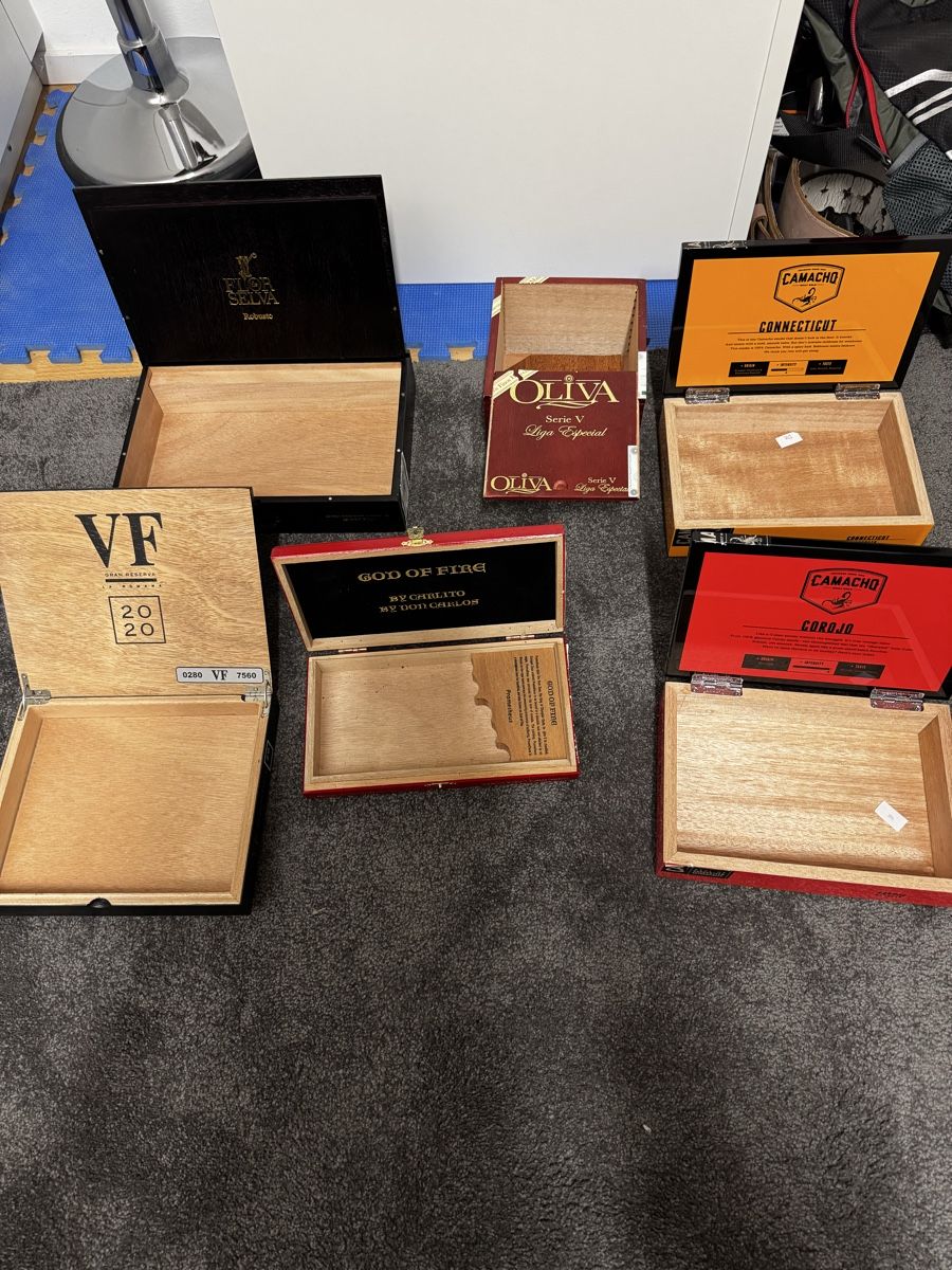 Zigarren: 6 Premium Leere Cigar Kiste – Gebraucht aus Seuzach von Wolf936