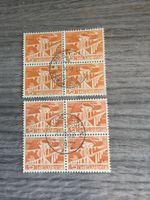 Schweiz Marke 5Rp Helvetia 4er Block, gestempelt 1938!