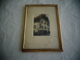 1 Bild Rathaus Olten signiert