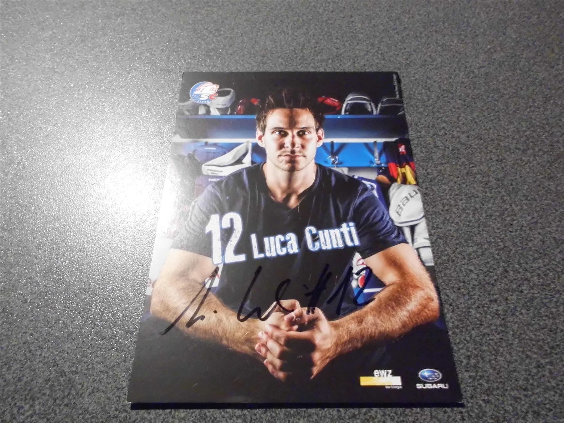 Autographes: ZSC-Autogrammkarte L. Cunti 2013 – D'occasion à Zürich par Motzkuh