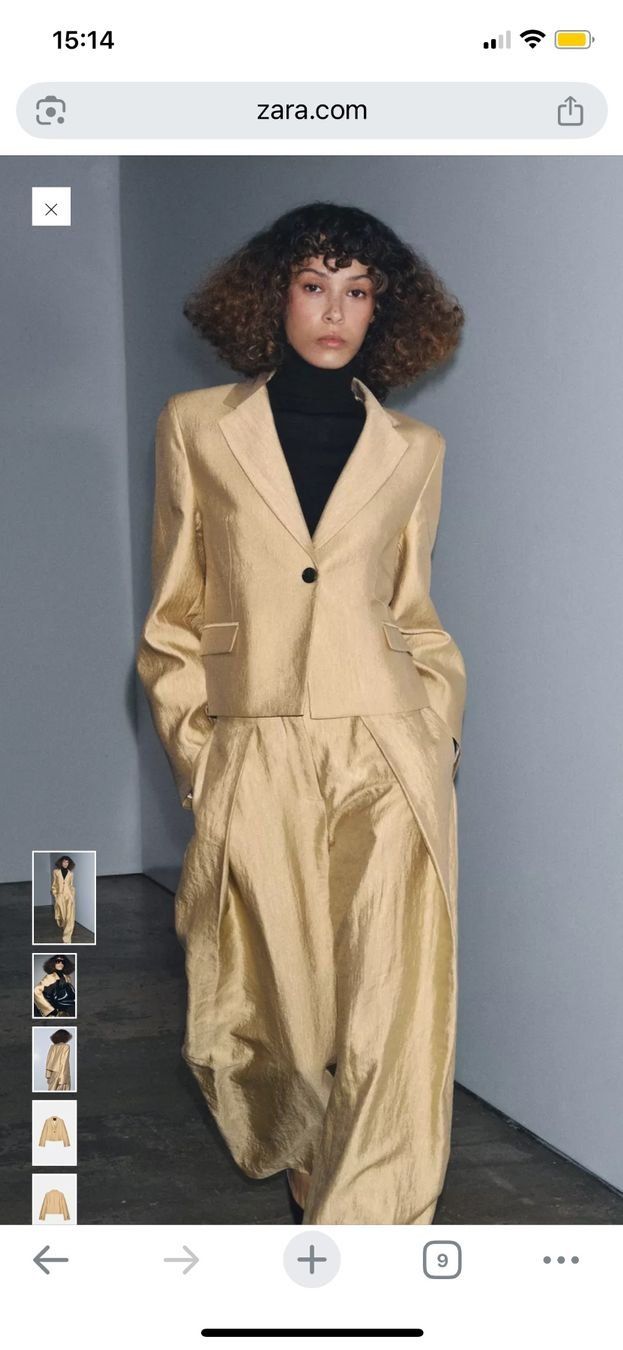 Zara Vestes: ZARA Goldfarbener Blazer – Neuf avec emballage d'origine à Seedorf UR par Vita000 1