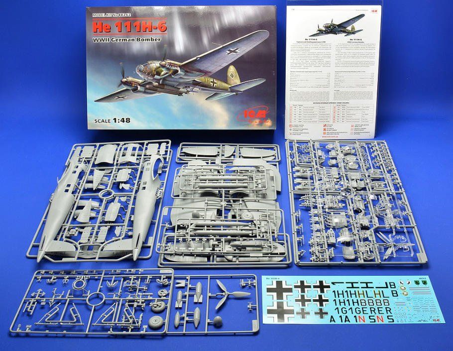 Heinkel Modellbausätze & Standmodelle: Heinkel He 111 H-6 1/48 – Neu und originalverpackt aus Bözen von jackieoh 1