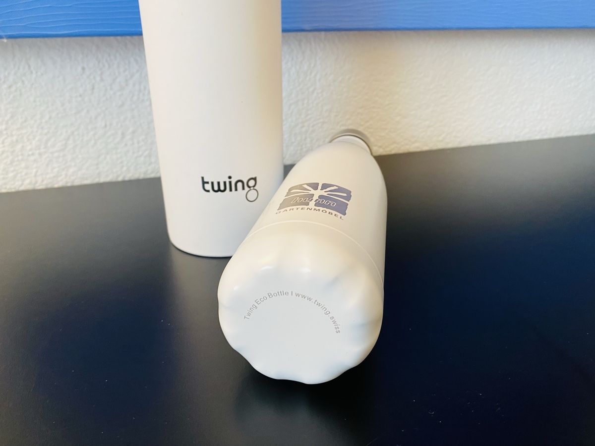 Borracce & Thermos: Trinkflasche edelstahl weiss NEU – Nuovo e nell'imballaggio originale da Muhen venduto da Sonnenerbse 3