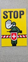 *** Warntafel gross Grenze STOP ! ***