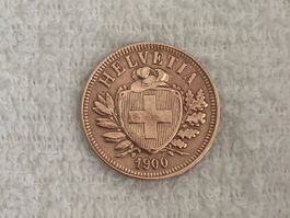2 centimes/rappen 1900