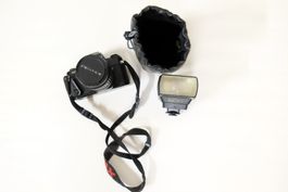 Pentax mit Blitz