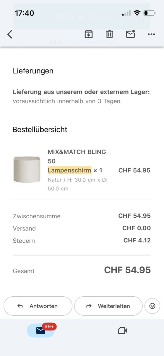 Micasa Lampes: Lampenschirm Micasa – D'occasion à LUZERN par Zhin369 2