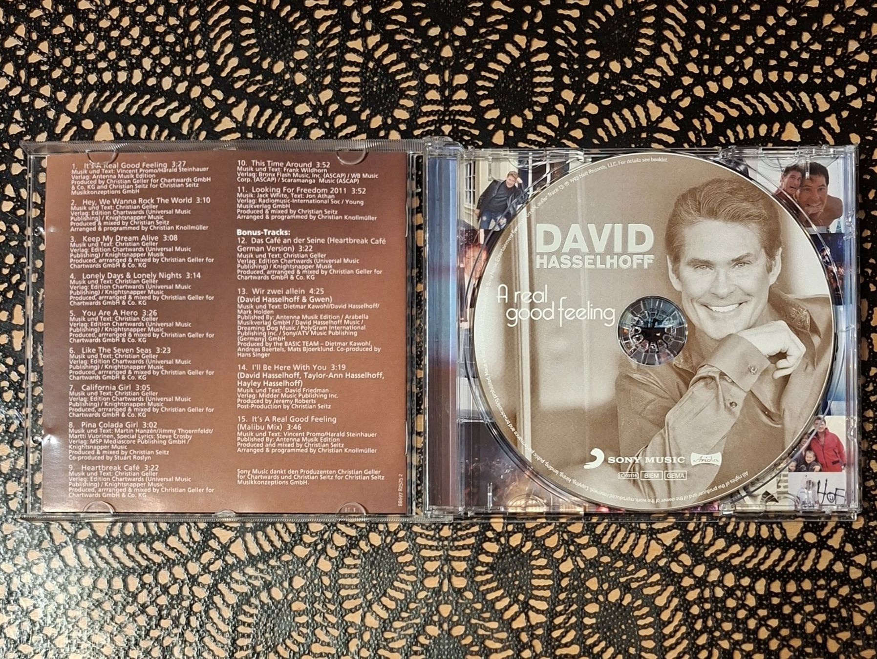 CDs: David Hasselhoff - A Real Good Feeling, USA Pop Album 2011 – Gebraucht aus Schönenberg TG von Gregolino76 2