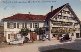 Gonten, Gasthof zum Bären, Bes. J.K. Gmünder-Fässler um 1920