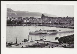 AK 1965 Genf mit Dampfschiff
