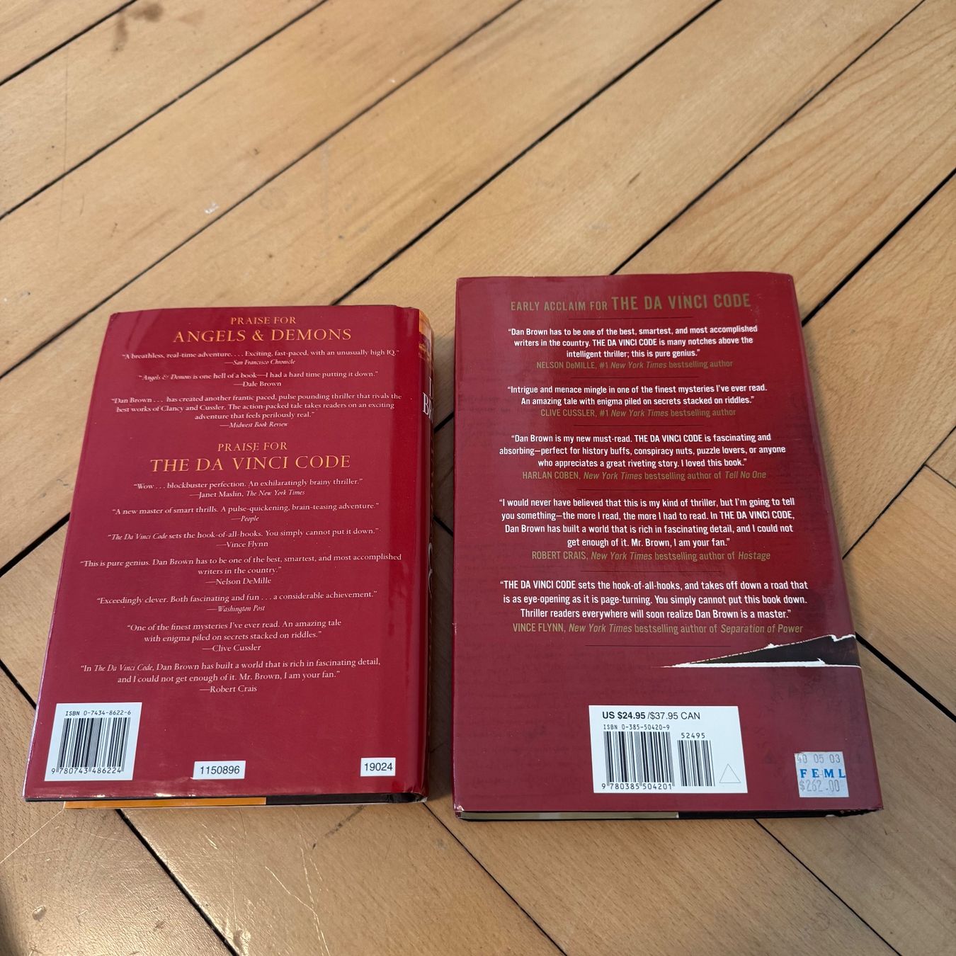 Bücher: Dan Brown - Angels & Demons + The da Vinci Code (Hardcover) – Gebraucht aus Luzern von philippbrl 4