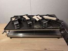 Racletteofen mit Grillplatte und 10 Pfännchen gebraucht