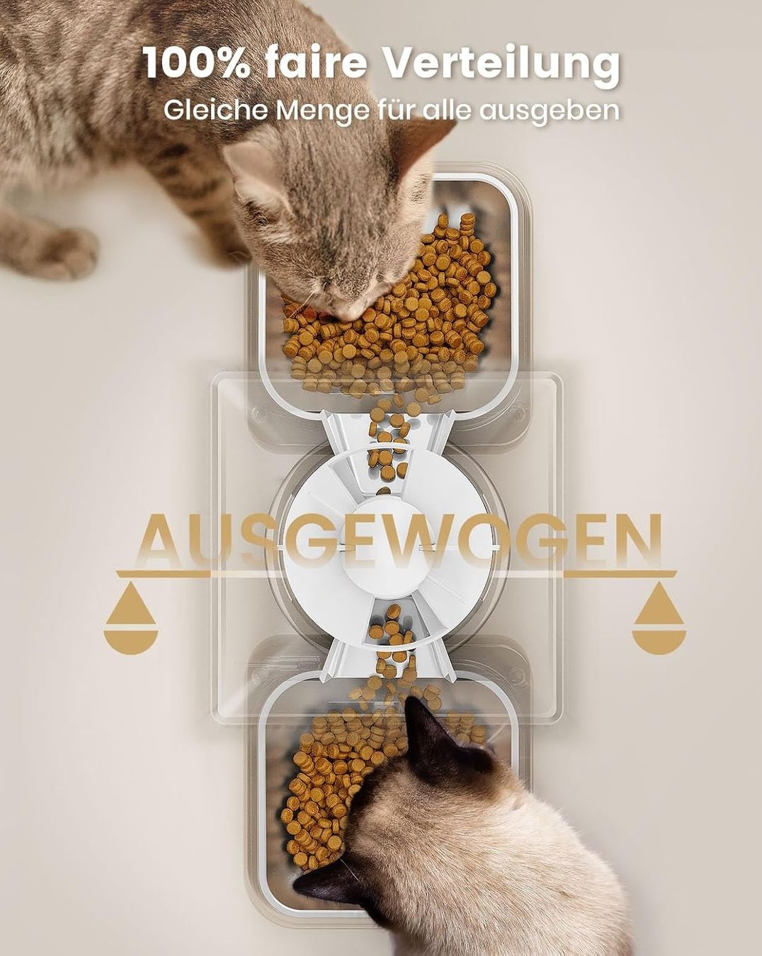 Mangimi: Oneisall 5L Futterautomat Katze 2 Näpfe Katzenfutter Weiss – Nuovo e nell'imballaggio originale da Fislisbach venduto da IboTrade 2