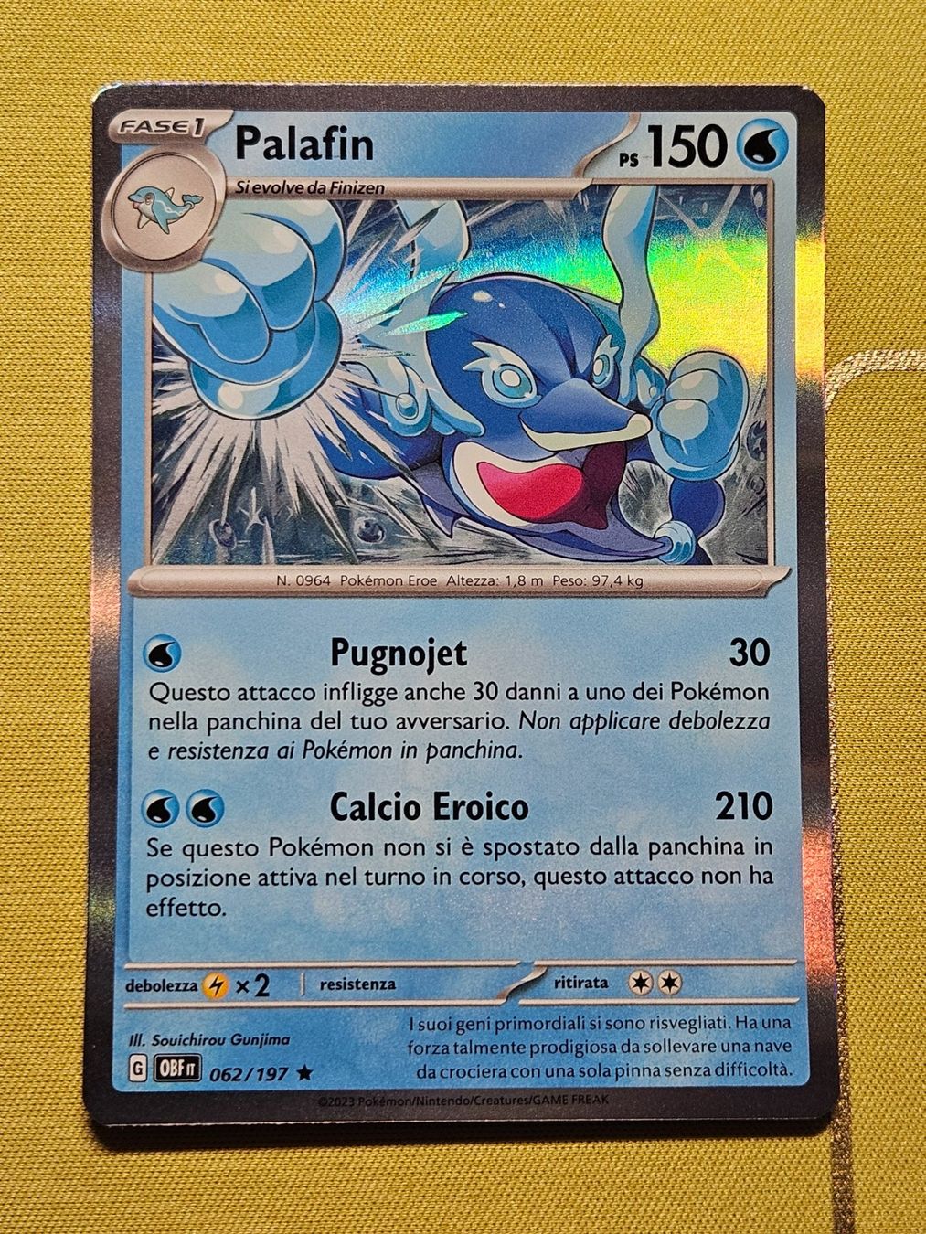 Pokémon Carte collezionabili: Obsidian Flames - Palafin 062/197 IT – Usato da Bellinzona venduto da Pokemarco