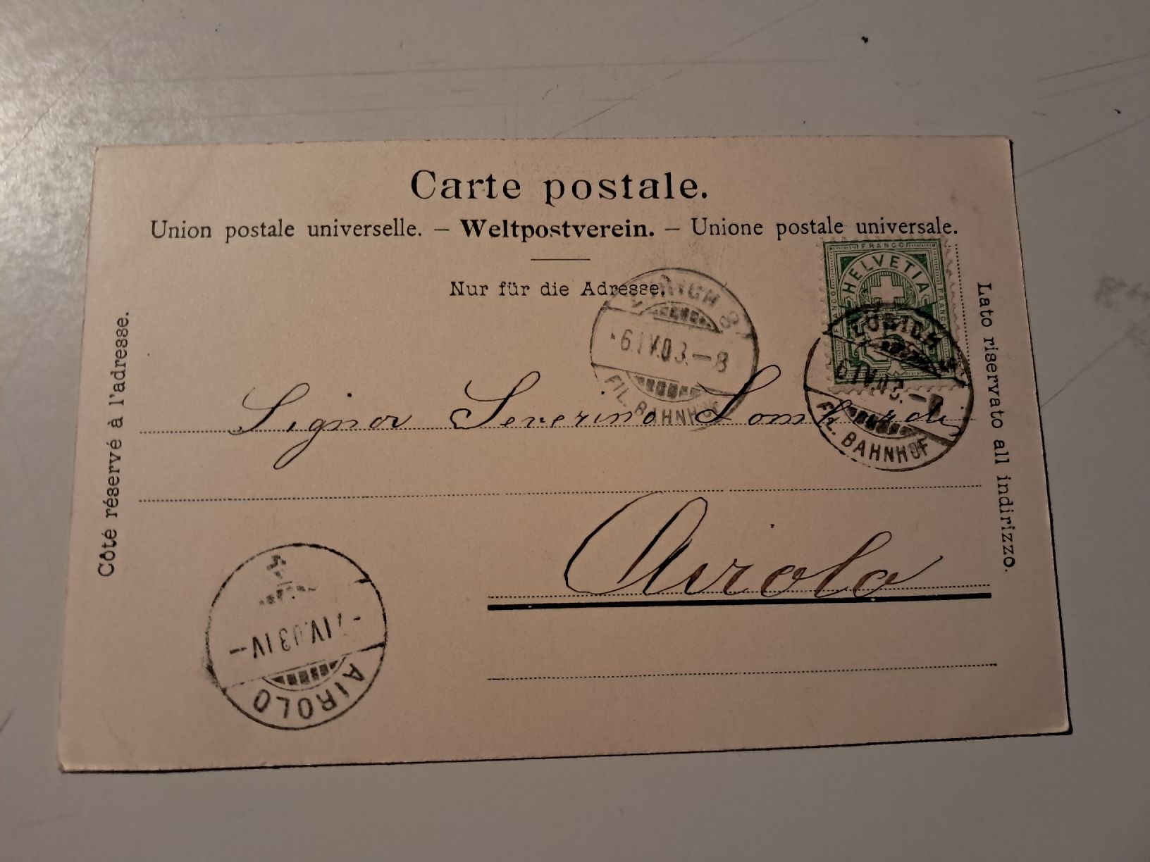 Cartoline postali: vista su Zurigo – Usato da Gorduno venduto da ema_7yhp 1