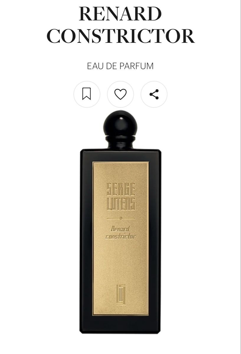 Serge Lutens Profumi & Eau de Toilette: ** SERGE LUTENS - RENARD CONSTRICTOR - 5ml ** – Nuovo e nell'imballaggio originale da Giebenach venduto da BeautyLover.90s 3