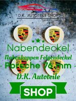 Porsche Nabendeckel 76mm Felgendeckel Nabenkappen Silber Set